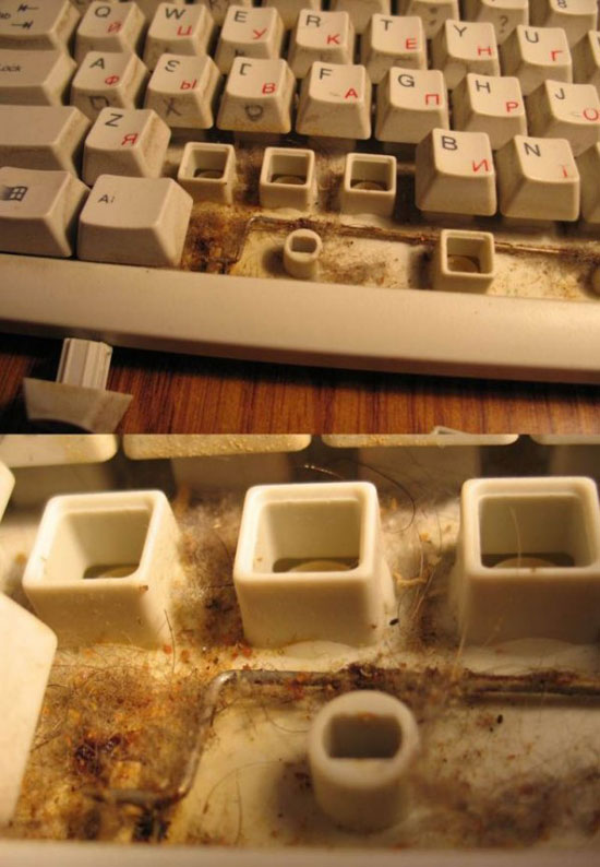 dirty keyboard