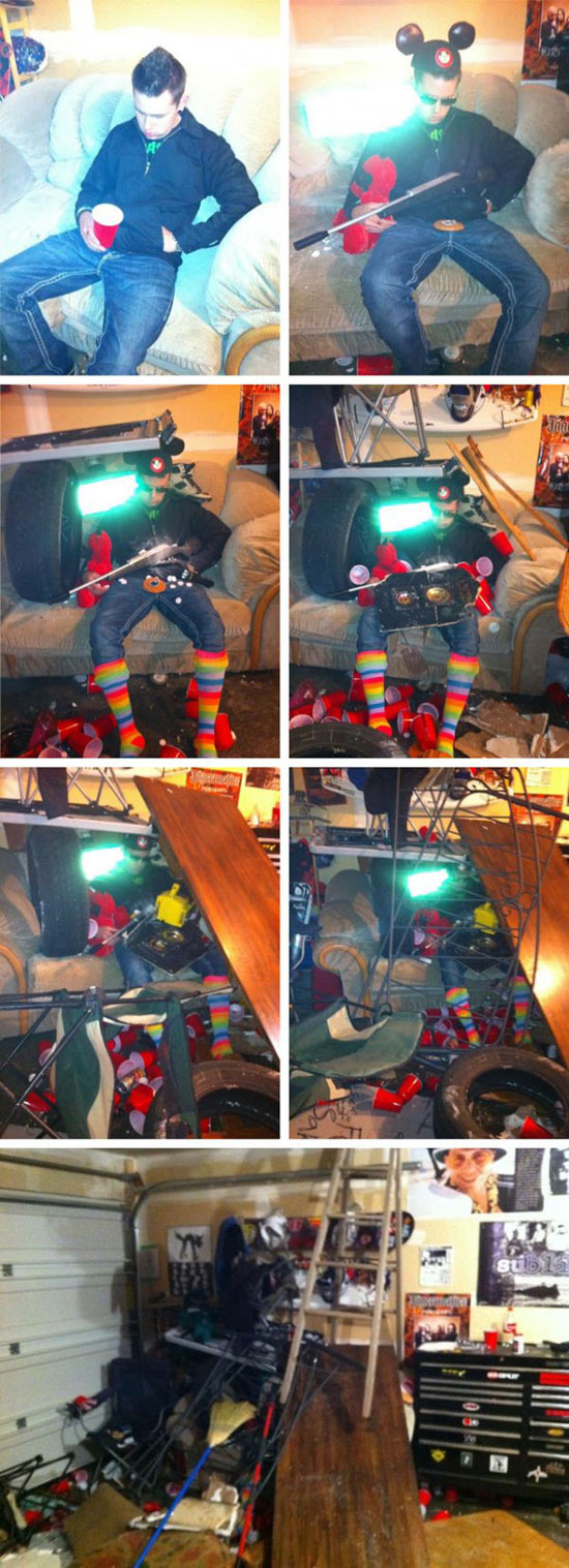 dont pass out in your friends garage