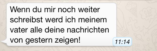 Der Absender dieser NAchricht ist sage und schreibe über 20 Jahre alt, unglaublich....