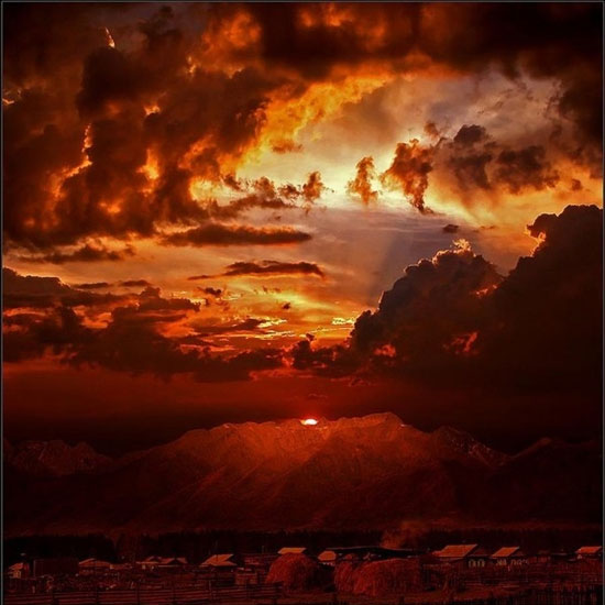 Ein wunderschöner Sonnenuntergang