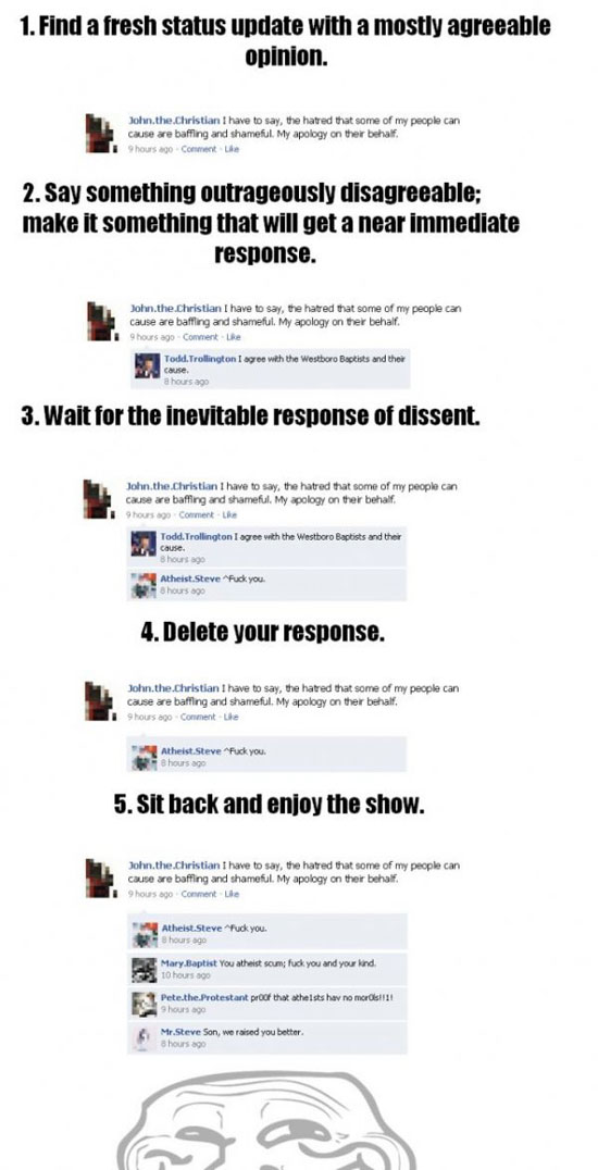 facebook trolling guide