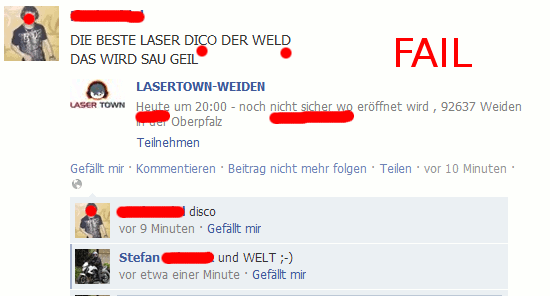 Einladungsfail