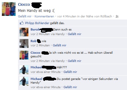 Wo is mein Handy FAIL