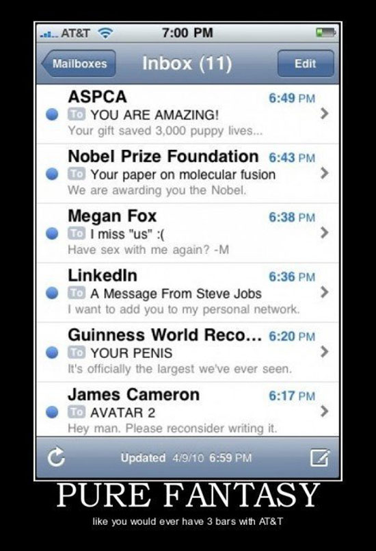 fantasy email inbox