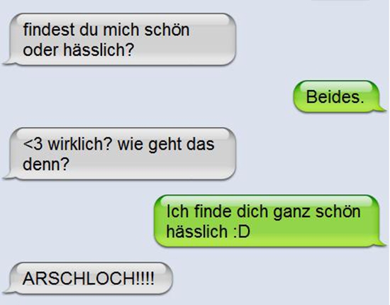 Findest du mich schön oder hässlich - iPhone Win