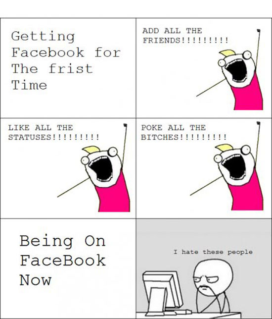 first time on facebook