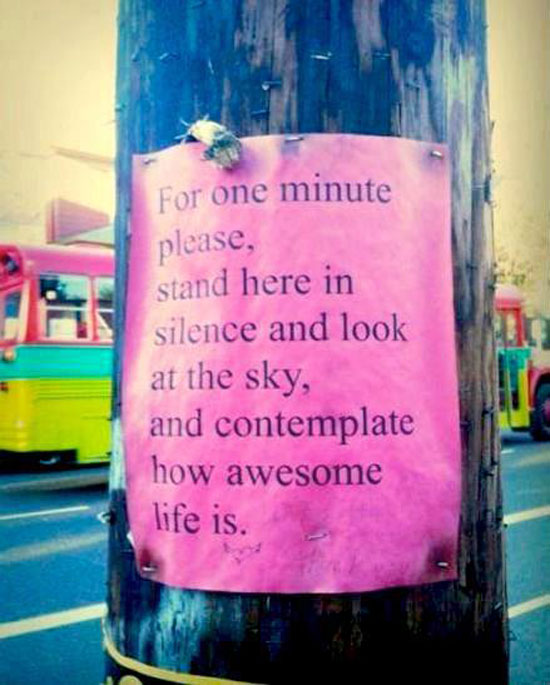 For one minute...