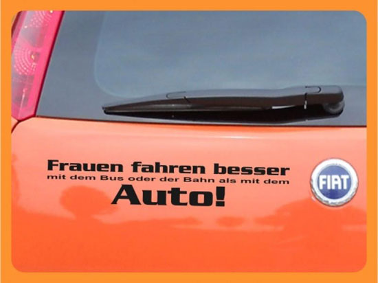 Frauen fahren besser