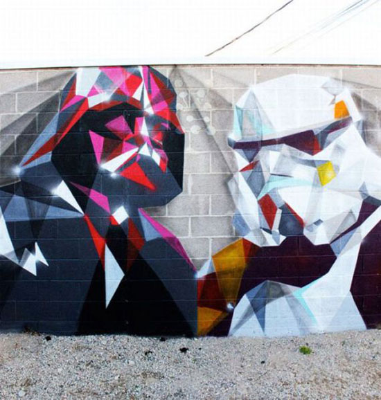 future darth street art masterpieces