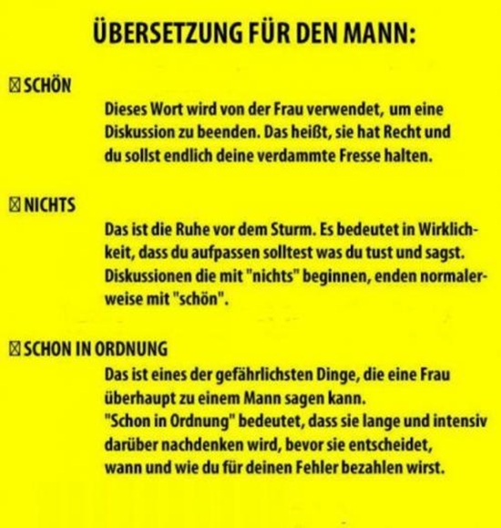 Übersetzung für den Mann - Win Bild