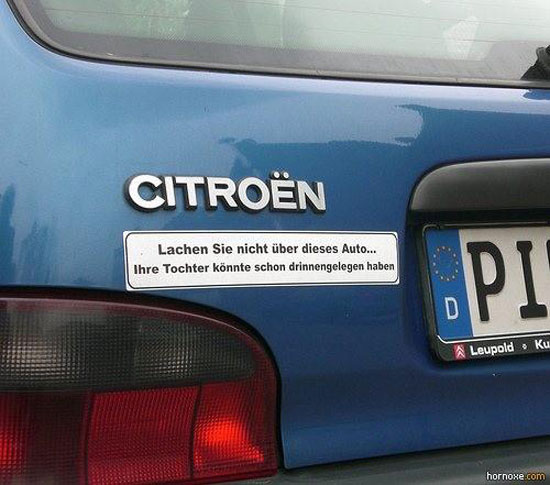 Geiler Aufkleber