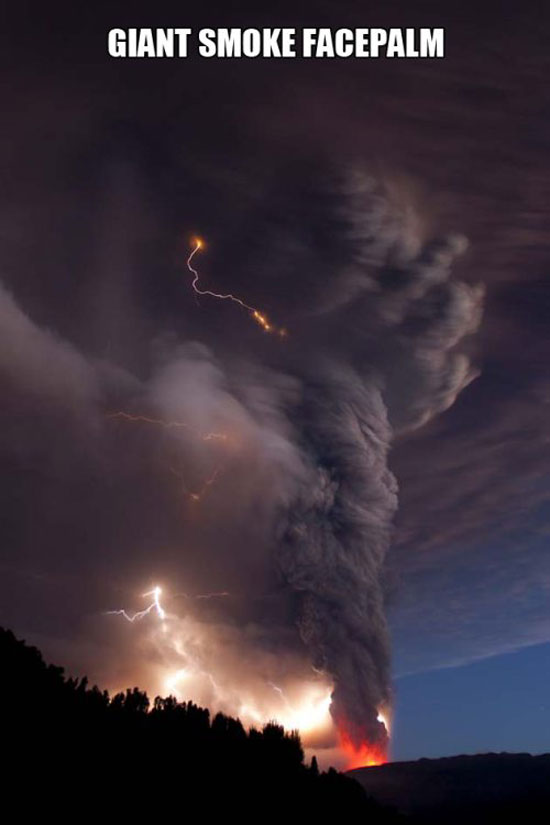 giant smoke faceplam