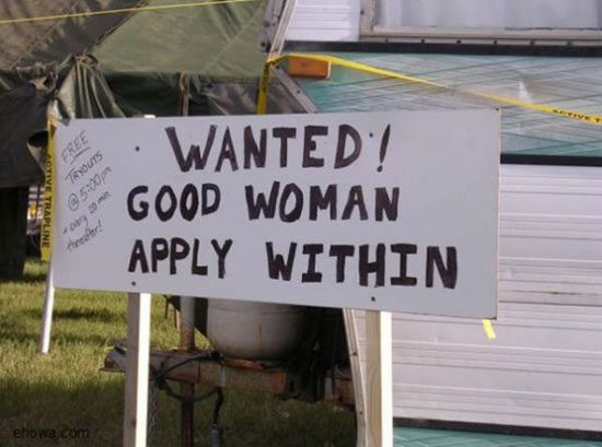 good woman wanted