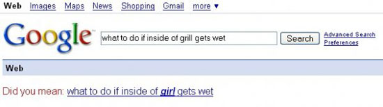 google what to do if inside of grill gets wet