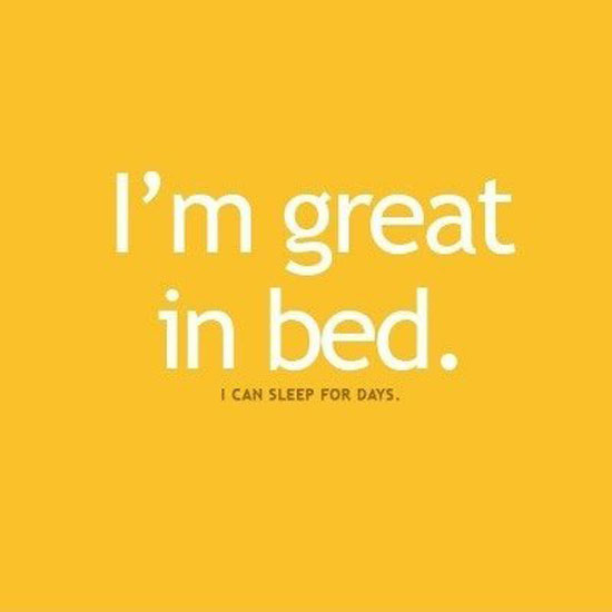 great in bed