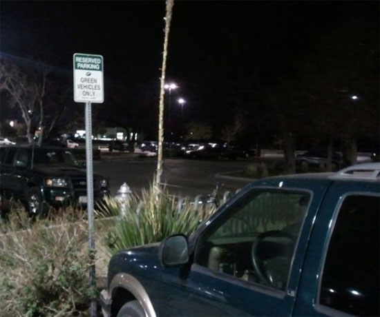 green vehicles only