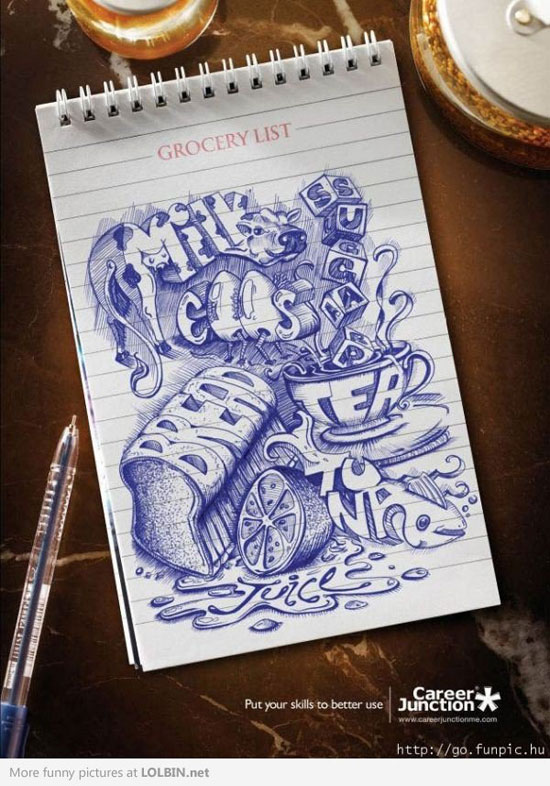 grocery list