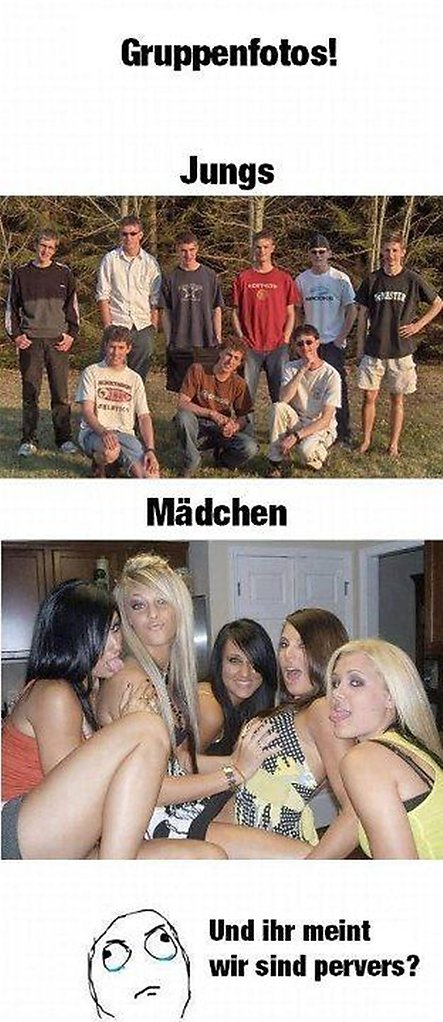 Gruppenfotos - Jungs vs. Mädchen