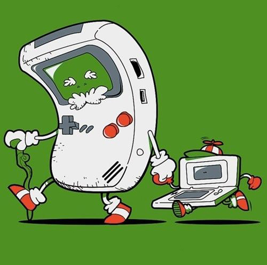 GameBoy mit Gameboy Advance Comic