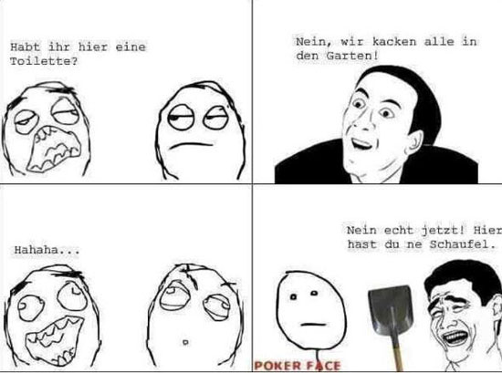 Habt ihr eine Toilette