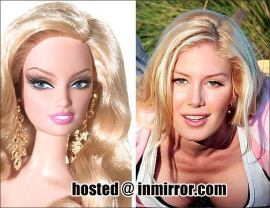 heidi montag looks like barbie now
