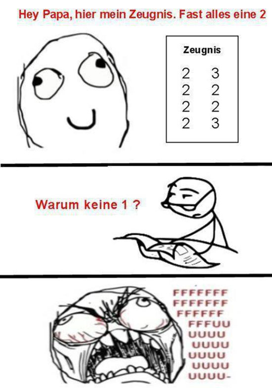 Hey Papa, hier mein Zeugnis...