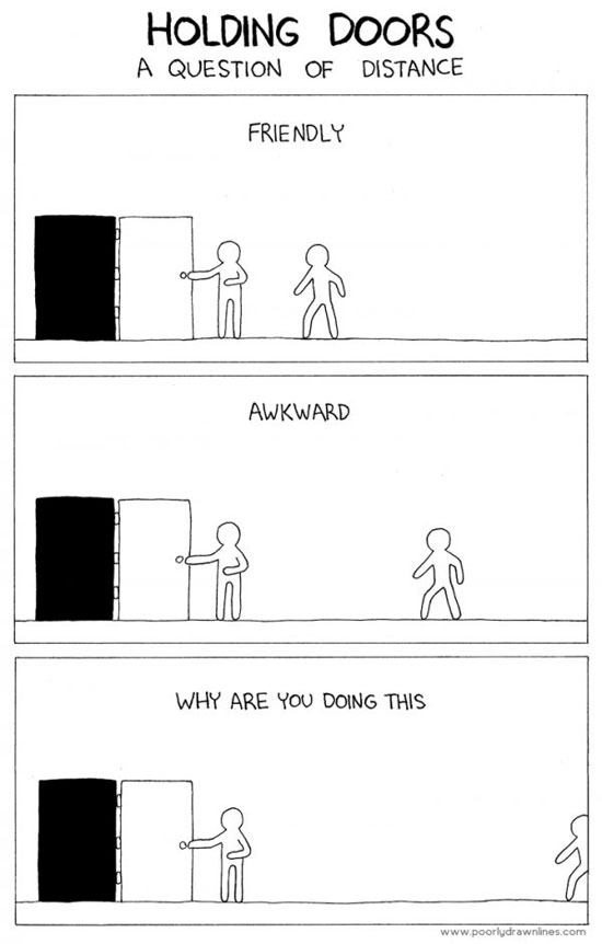 holding doors