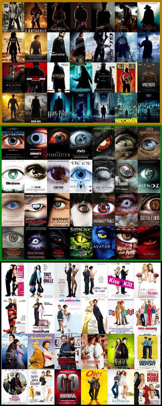 hollywood posters are all the same