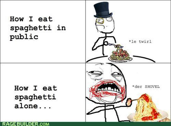 How i eat spagetti