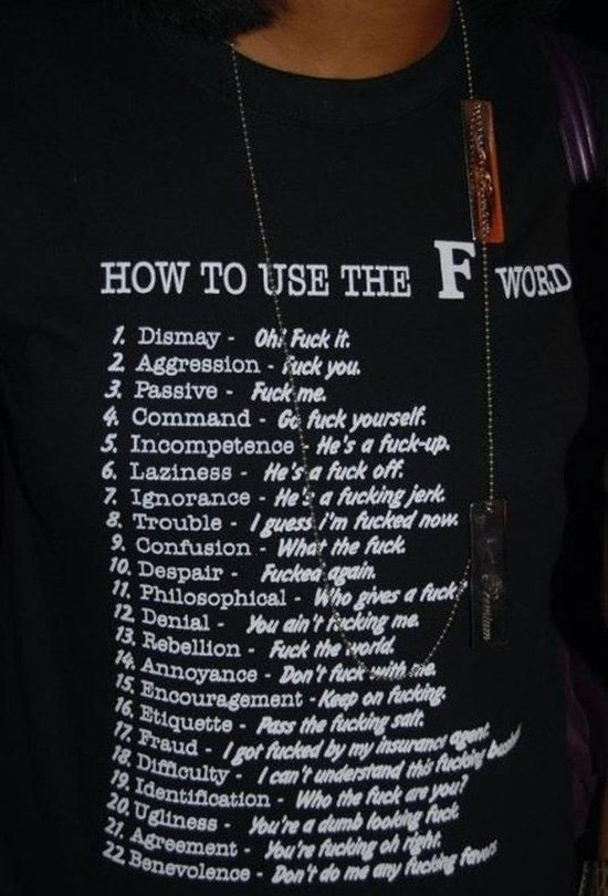 how to use the fword 4557