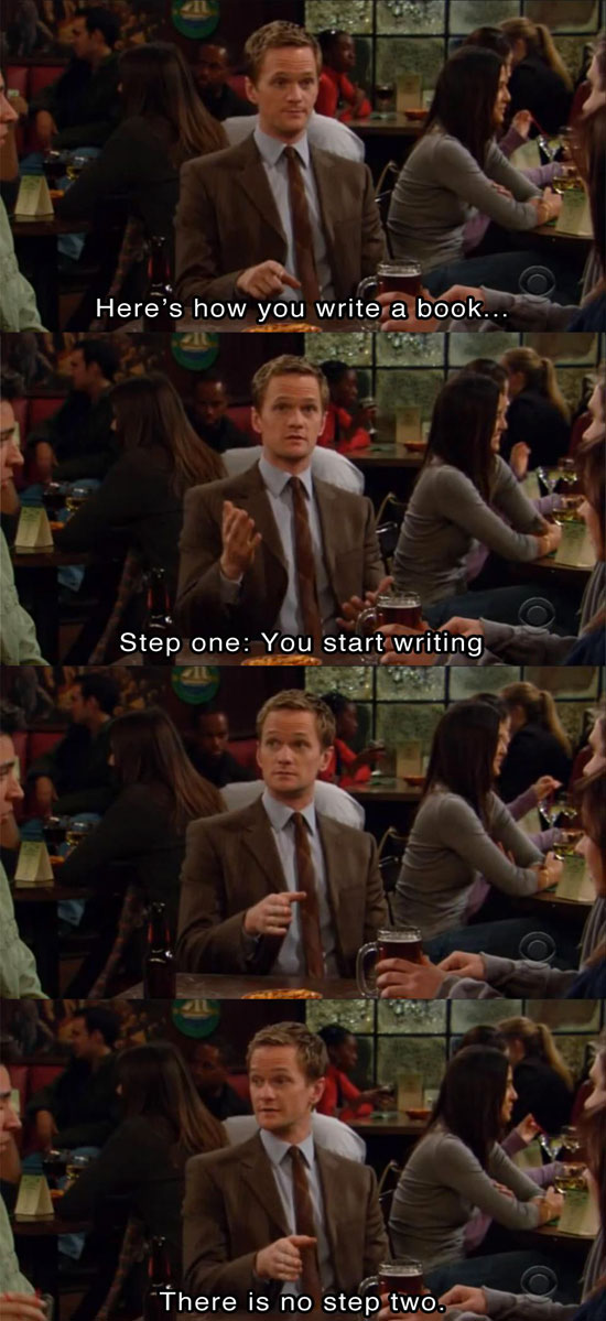 Barney Stinson - How to write a book...