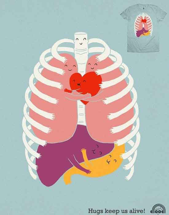 hugs keep us alive