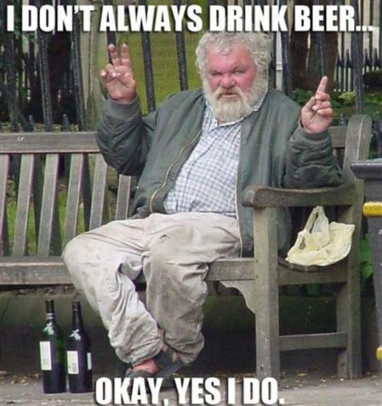 i dont always drink beer