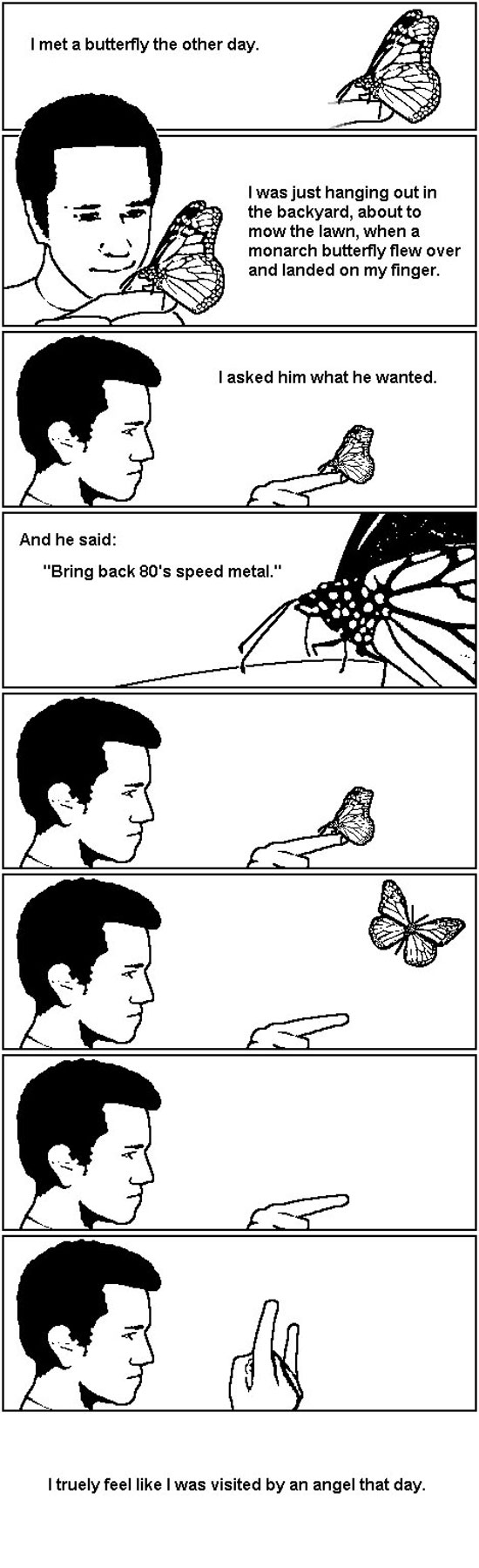 i met a butterfly