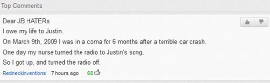 Ich verdanke Justin Bieber mein Leben - Win Bild
