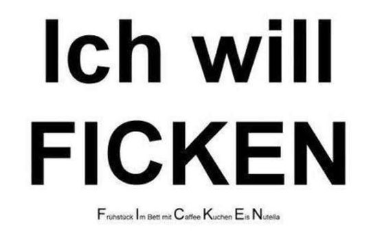 Ich will