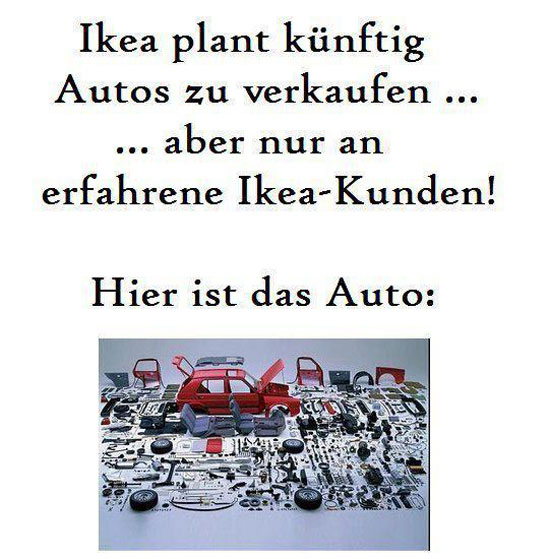 Ikea Plant zukünftig Autos zu verkaufen