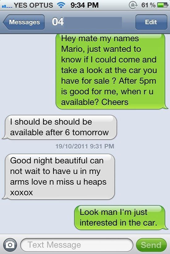 im just interested in the car