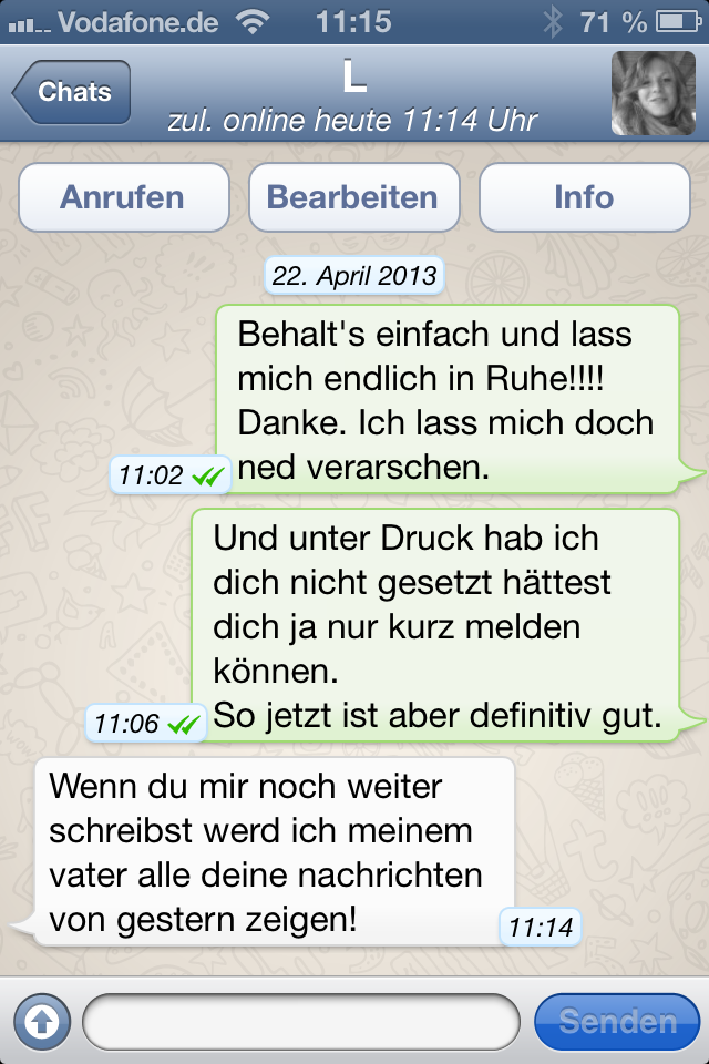 Würdet ihr darauf kommen, dass der Absender/in schon 21 Jahre alt ist??