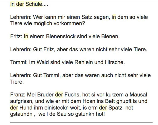 In der Schule
