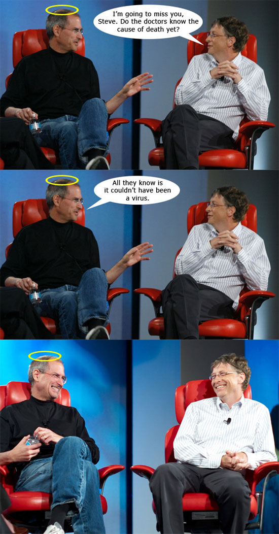 jobs vs gates meme lives on