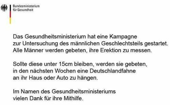Kampagne zur Untersuchung des männlichen Geschlechtsteils - Win Bild