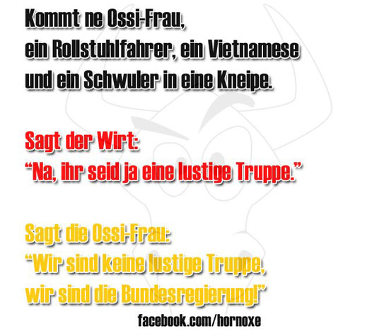 Kommt eine Ossi-Frau...