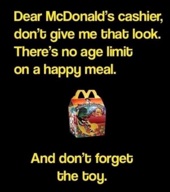 Lieber McDonald's Kassier - Win Bild