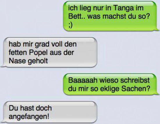 Liege nur im Tanga im Bett - iPhone Win