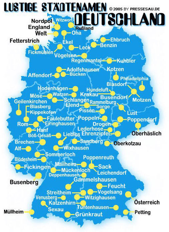 Lustige Städtenamen...