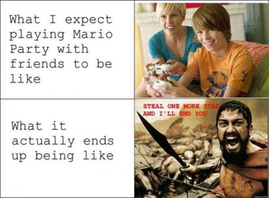 Mario Kart spielen - Vorstellung vs. Realität