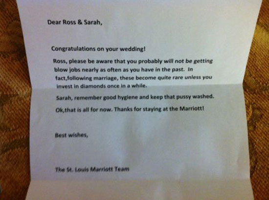 marriott letter