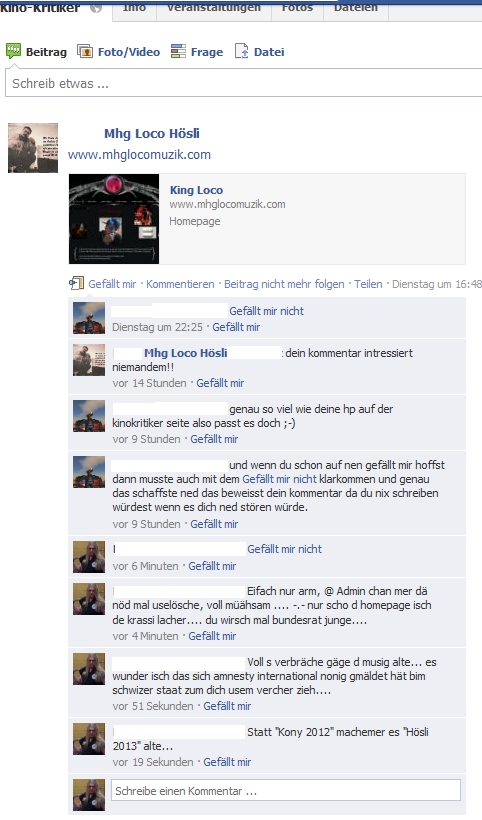 Armer gangster aus der Schweiz... einfach nur FAIL, geht ma seine page angucken....