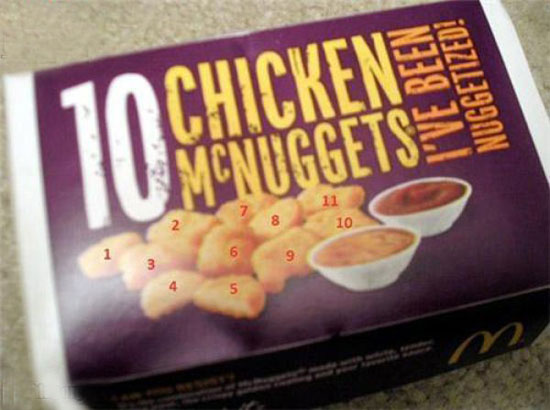 mc donalds kann nicht zählen